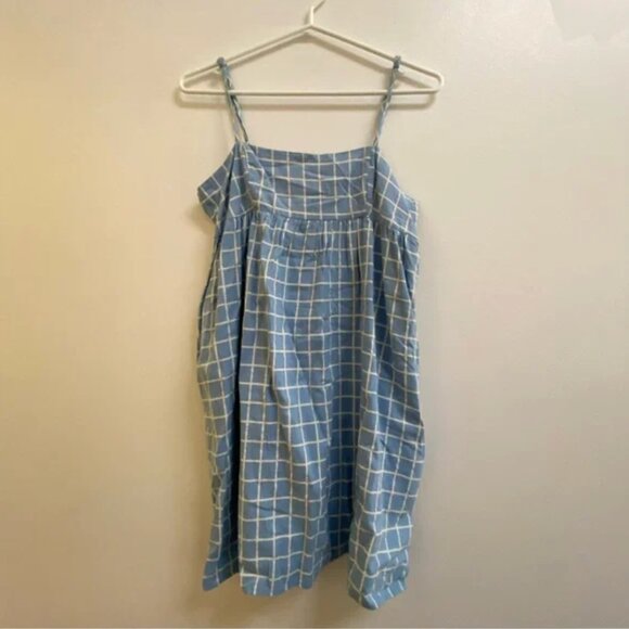 Urban Outfitters Rochelle Windowpane Babydoll Mini Dress S - Picture 4 of 12